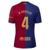 Camisola FC Barcelona R. Araujo 4 Criança 1º Equipamento 2024-25 Manga Curta